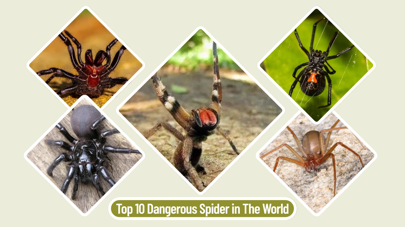Top 10 Dangerous Spider in The World Identification With Picture